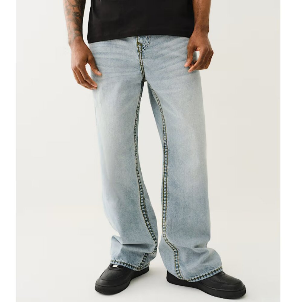TRUE RELIGION VINNY QUAD SUPER T ULTRA BAGGY JEAN SZ 32 BNWT - Picture 4 of 9